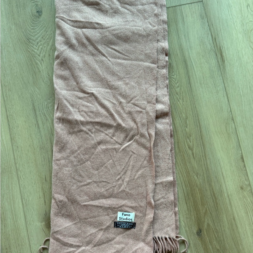 Fano Studios Pink Wool Scarf
